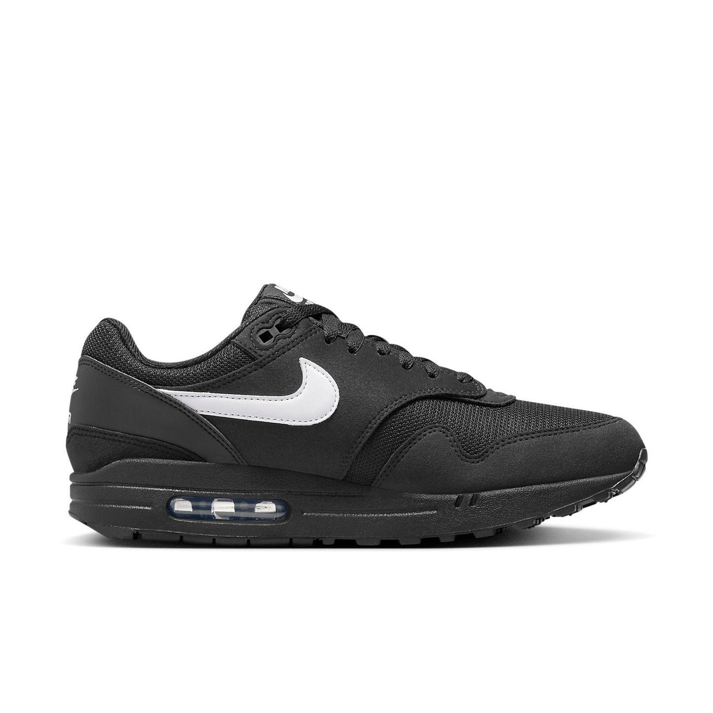 NikeAir Max 1 'Black White Swoosh'