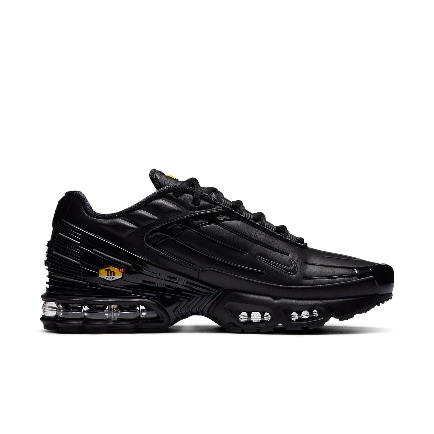 NikeAir Max Plus 3 Leather 'Triple Black