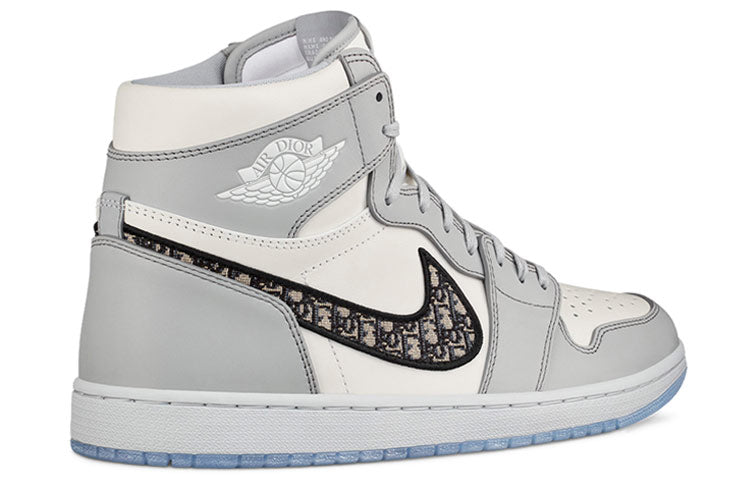 Air Jordan1 High OG x Dior 'White Wolf Grey'