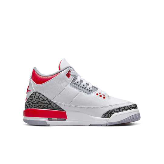 (GS) Air Jordan 3 Retro 'Fire Red 2022'
