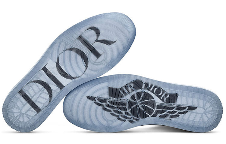 Air Jordan1 High OG x Dior 'White Wolf Grey'