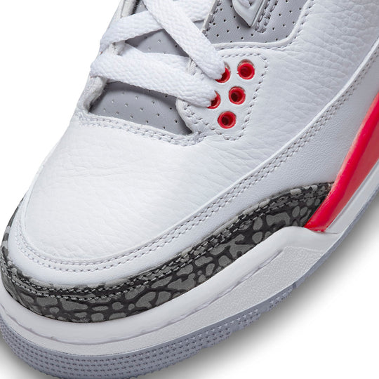 (GS) Air Jordan 3 Retro 'Fire Red 2022'