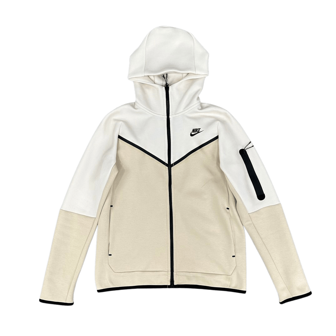 POLERON NIKE TECH FLEECE Blanco/Beige