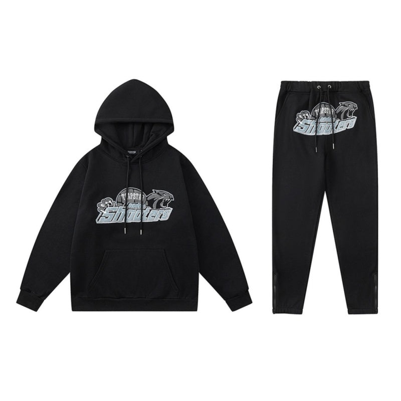 Conjunto trapstar Shooters negro/celeste