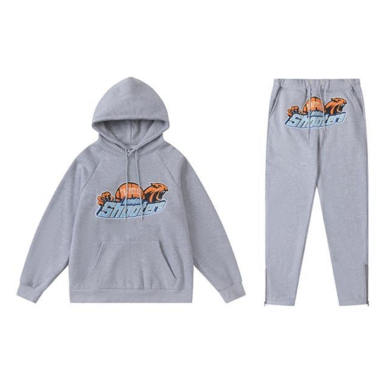 Conjunto trapstar shooters gris/naranjo