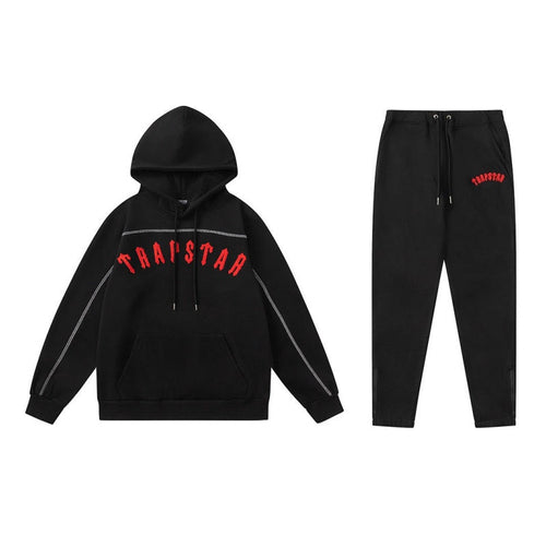 Conjunto trapstar Central Cee negro/rojo