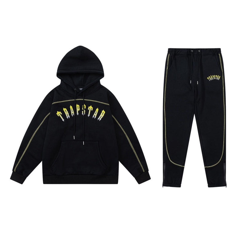 Conjunto trapstar Central Cee negro/amarillo
