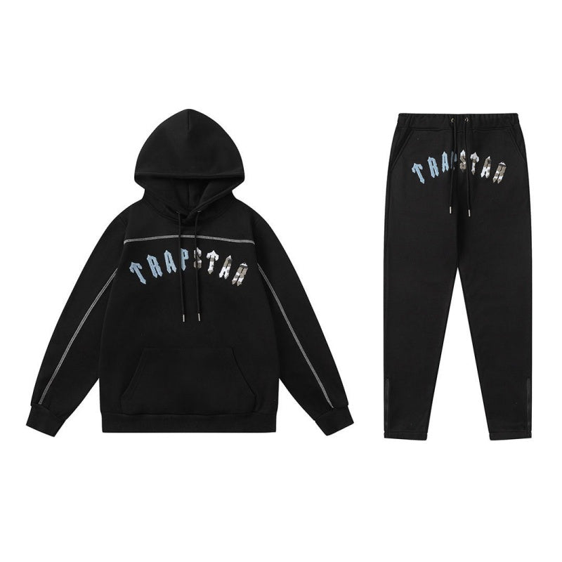 Conjunto trapstar Central Cee negro/celste