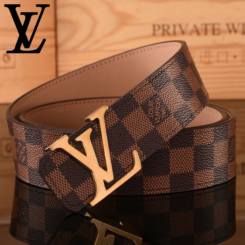 Cinturon De Cuadro Y Motivo Lv Louis Vuitton nuevo
