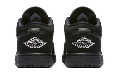 Air Jordan(GS) 1 Retro Low 'Triple Black'