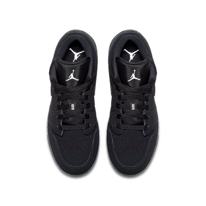 Air Jordan(GS) 1 Retro Low 'Triple Black'