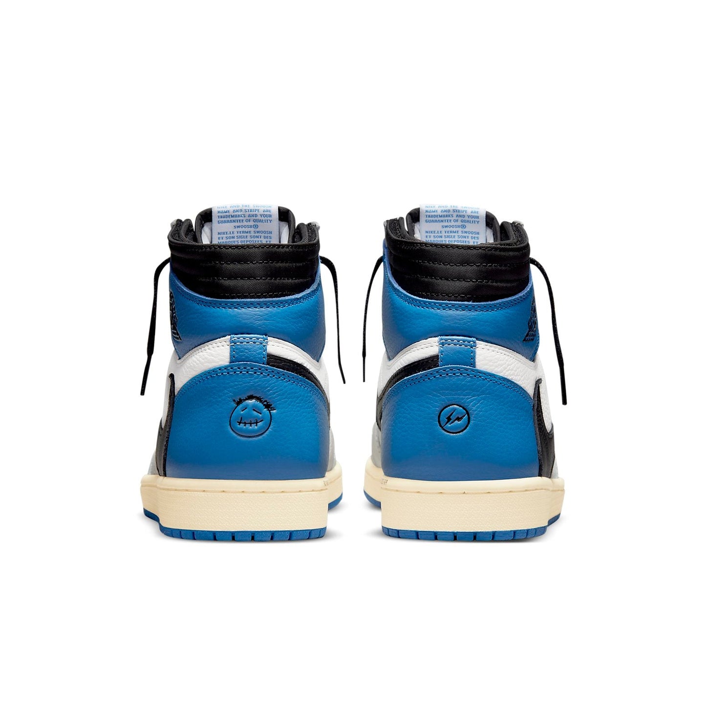 Air Jordan1 Retro High x Fragment Design x Travis Scott 'Sail Black Military Blue'