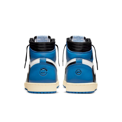 Air Jordan1 Retro High x Fragment Design x Travis Scott 'Sail Black Military Blue'
