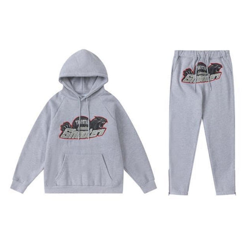 Conjunto trapstar Shooters gris/rojo