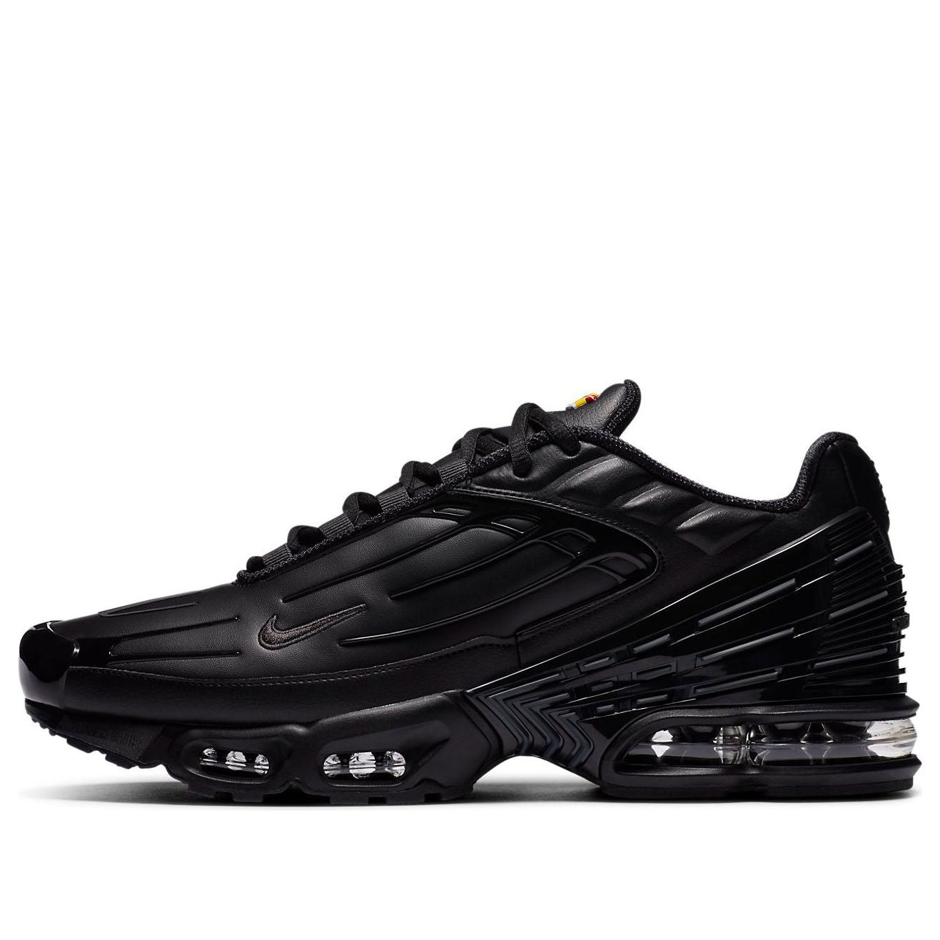 NikeAir Max Plus 3 Leather 'Triple Black – Dripping