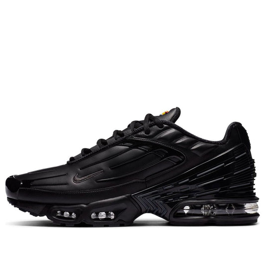 NikeAir Max Plus 3 Leather 'Triple Black