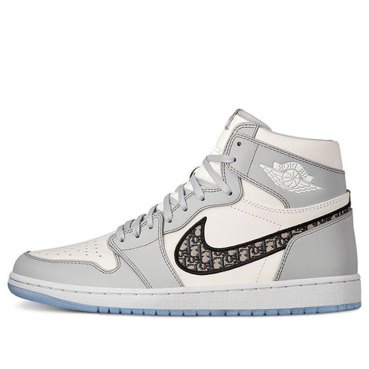 Air Jordan1 High OG x Dior 'White Wolf Grey'