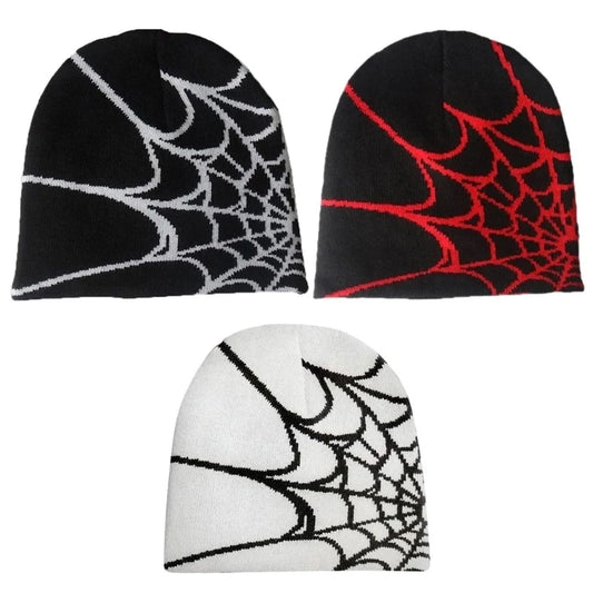 GORRO SPIDER Negro, Blanco, Rojo