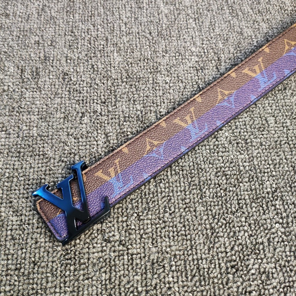Cinturon LV azul y naranjo – Dripping Store